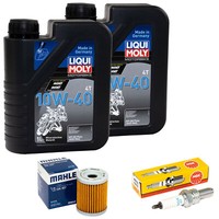 ÖL Set 2L Inspektion FüR Suzuki AN 400 Burgman AN400 1999-06 ÖLfilter ZüNdkerze