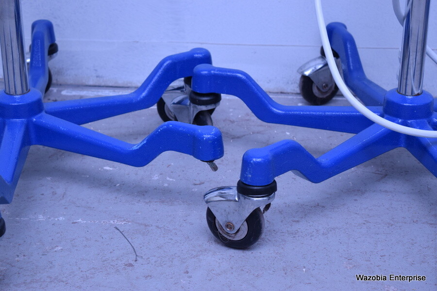 3 MEDLINE IV POLE 4HOOK STAINLESS STEEL 6 LEG MDS80600 WITH TRIPP LITE