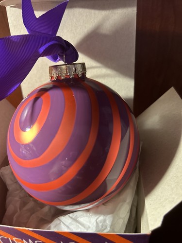 Adorno de Navidad Clemson Tigers College ""Death Valley Go Tigers"" nuevo en caja - Imagen 3 de 8