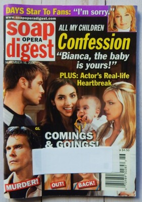 #ad #ad Soap Opera Digest Eden Riegel Julie Pinson Christian Campbell 2004 Magazine AMC $14.00