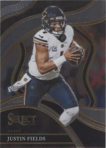 2023 Panini Select White Prizm #SIG-JFI Justin Fields Bears AUTO