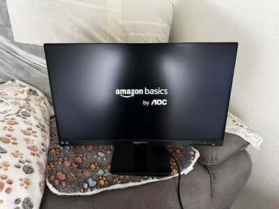 Amazon Basics 24 Inch Monitor Powered with AOC Technology, FHD 1080P, 75hz