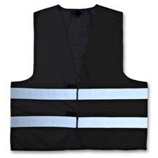 korntex® Funktionsweste Kinderwarnweste Warnweste schwarz in Größe S