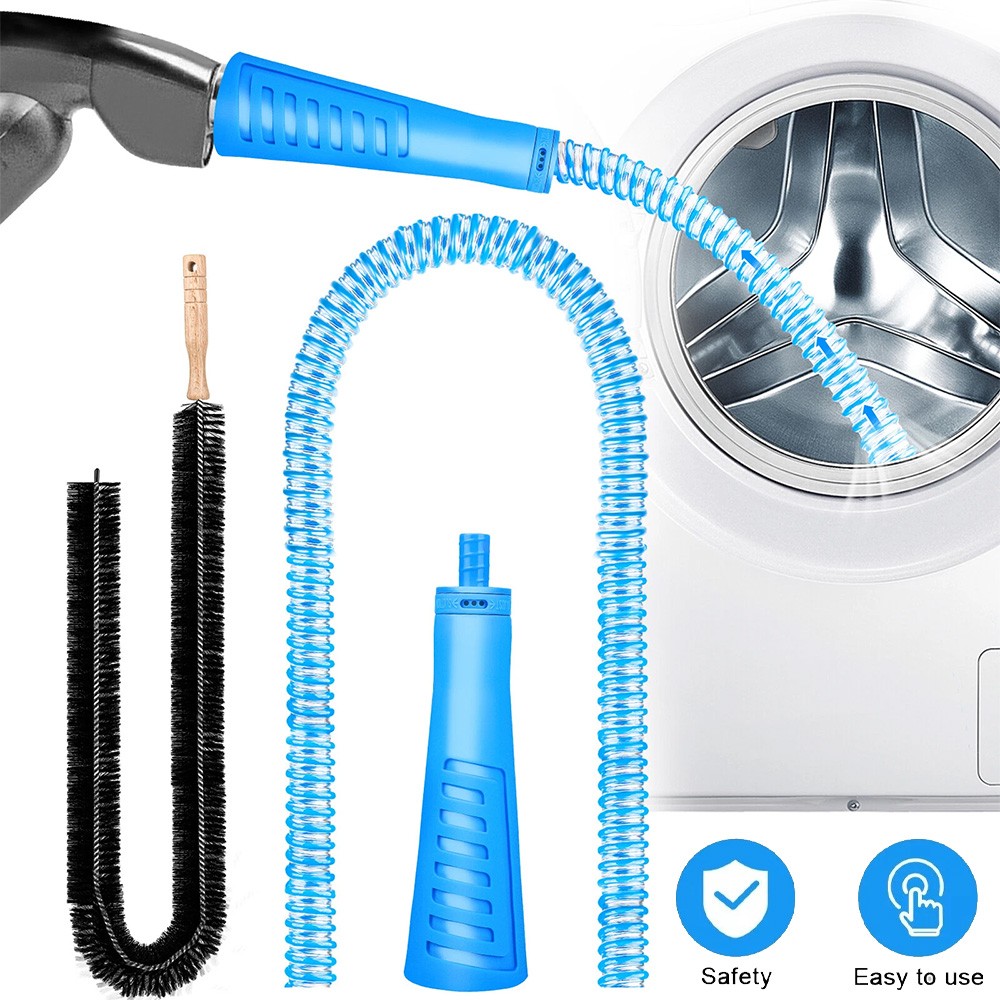 Dryer Vent Cleaner Kit Vacuum Attachment Hose with Lint Remover Cleaning Brush