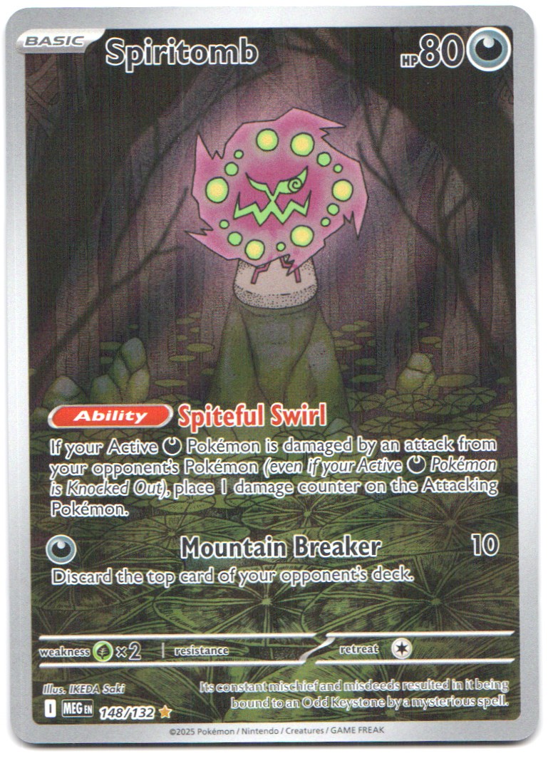 Spiritomb Illustration Rare ME01: Mega Evolution 148/132 NM