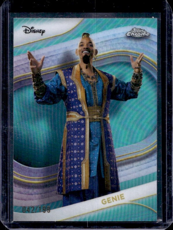 2025 Topps Chrome Disney Genie Aqua Refractor #/199