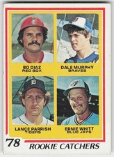1978 Topps #708 Diaz / Dale Murphy / Lance Parrish / Ernie Whitt BASEBALL Braves