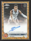 2023 Topps Chrome Overtime Elite Bryson Tiller #CA-BT1 Orange Wave Refractor RC