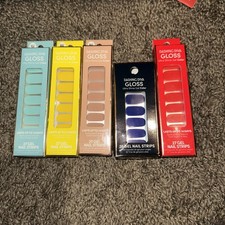 Dashing Diva Gloss Ultra Shine Gel Nail Strips 5box Brand New