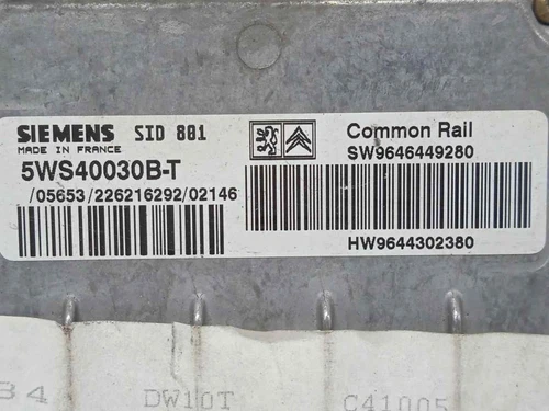 9646449280 Motorsteuergerät für PEUGEOT 307 (S1)(04.2001) XR 2002 3789581 - Bild 2 von 10