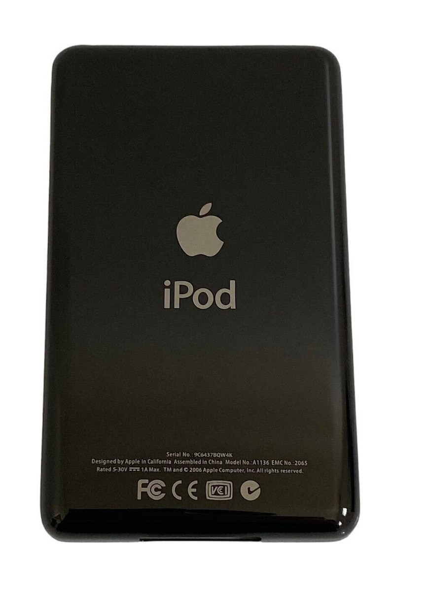Black Back Plate Apple iPod Classic 6th 7th Housing Rear Thick