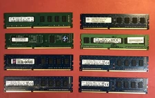 MIXED *LOT OF 8*  4GB DDR3 DESKTOP MEMORY RAM