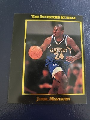 Jamal Mashburn Investor's Journal Gold 1993 Double Name Strike ERROR W BORDER