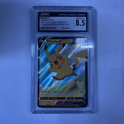 Pokémon Pikachu V SWSH143 Sword & Shield Promo Holo CGC 8.5 English