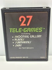 Target Fun (Atari 2600, 1977) Sears Game Cartridge & Manual Only Tested Cleaned