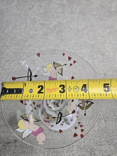 Lolita Martini Glass "Cupid Bow" Hand Painted - Picture 5 of 6