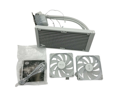 Elite Liquid 240 CPU AIO Cooler   240mm Radiator, 2X ARGB PWM Fans, Dual-Cham...