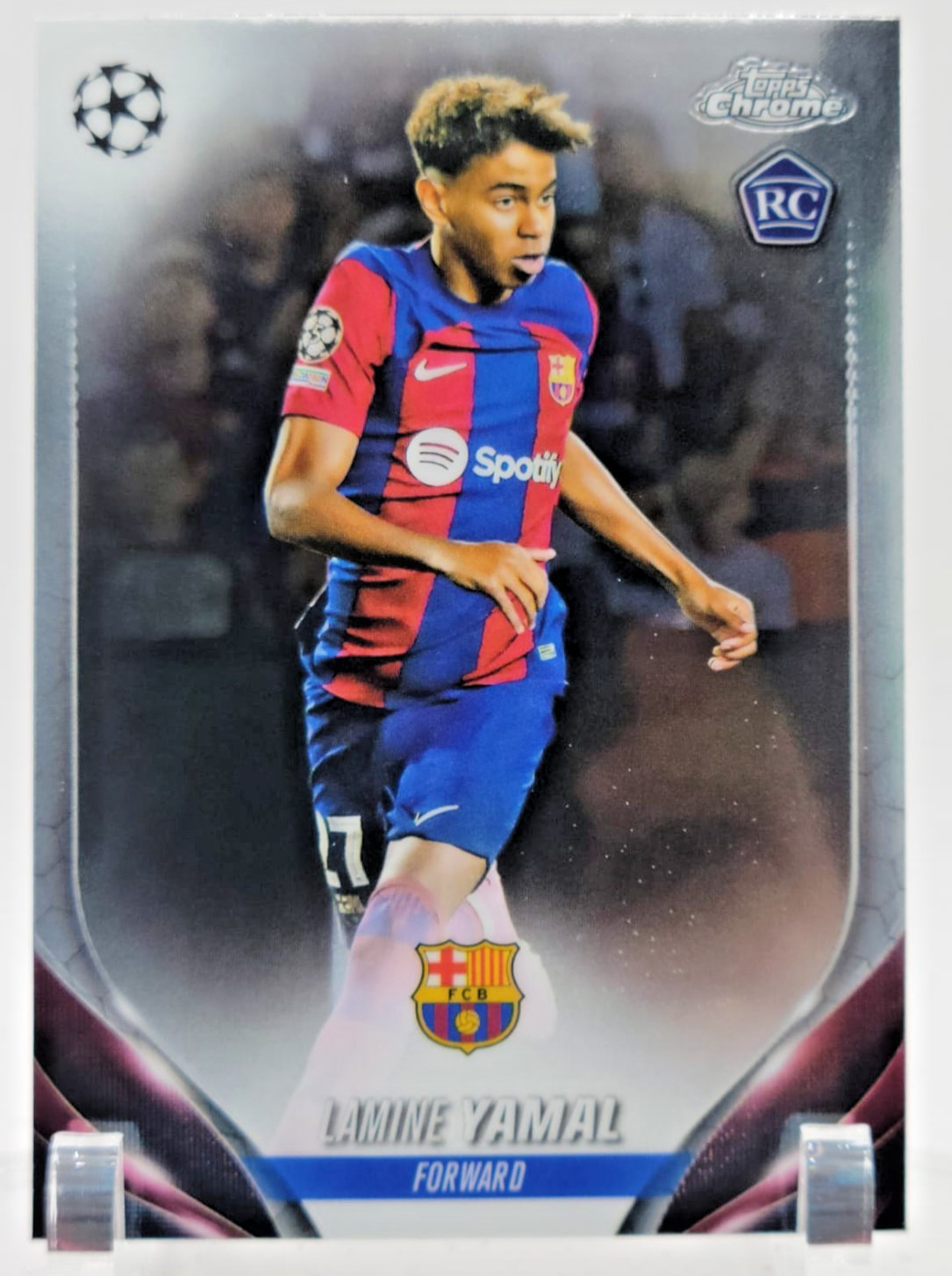 Lamine Yamal Rookie RC Card #64 2023 Topps Chrome UEFA Club Barcelona FC