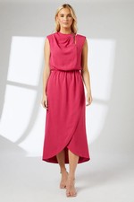 Principles Raspberry Fit & Flare Dress Womens Daywear Dresses