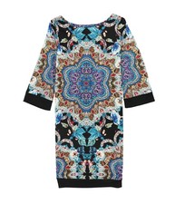 bar III Womens Paisley A-line Dress, Multicoloured, X-Small