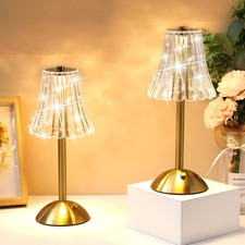 Cordless Table Lamp 6 Pcs Rechargeable LED Touch Dimmable Gold Rose Portable
