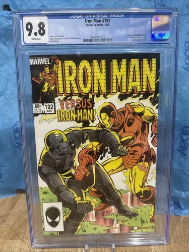 Iron Man 192 CGC 9.8 Graded Copper Age Original Iron Man Versus Iron Man! 1985