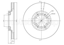 Bremssatz (2 Bremsscheiben) METELLI 23-0463 MITSUBISHI L200 (K7_T, K6_T)