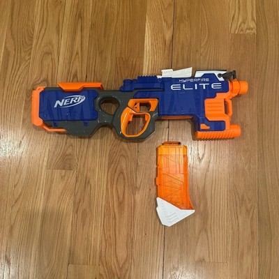 NERF B5573 Hyperfire N-strike Elite Motorized Dart Blaster With Magazine WORKS