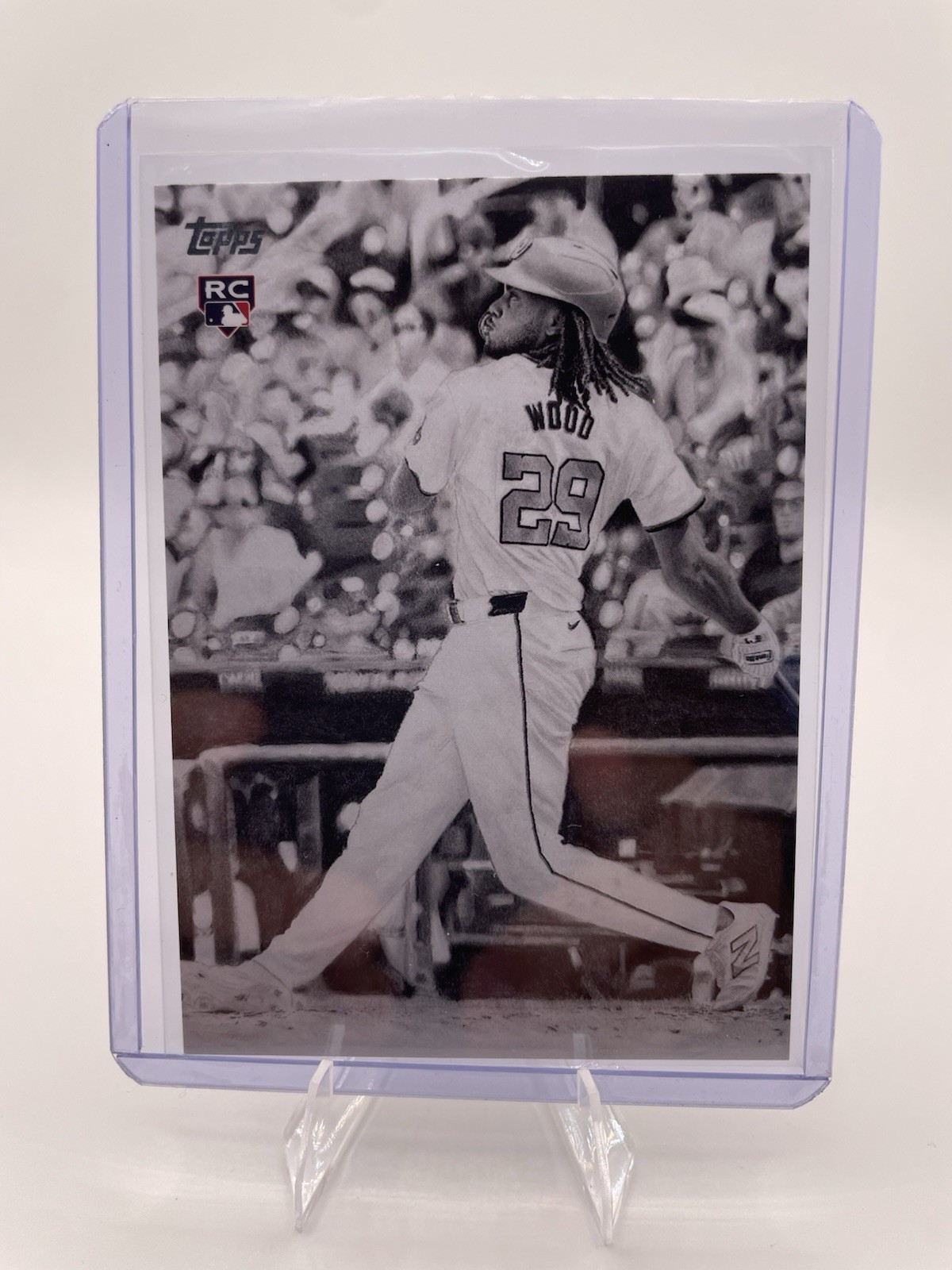 2025 Topps Update James Wood Keegan Hall Art Insert Rookie Card KHAC-40 SSP Nats