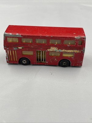 Matchbox Superkings K15 The Londoner Bus Carnaby Street Stickers 1972 Unboxed