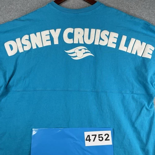 Disney Cruise Line Spirit Jersey Long Sleeve Graphic Texture Shirt Womens XL