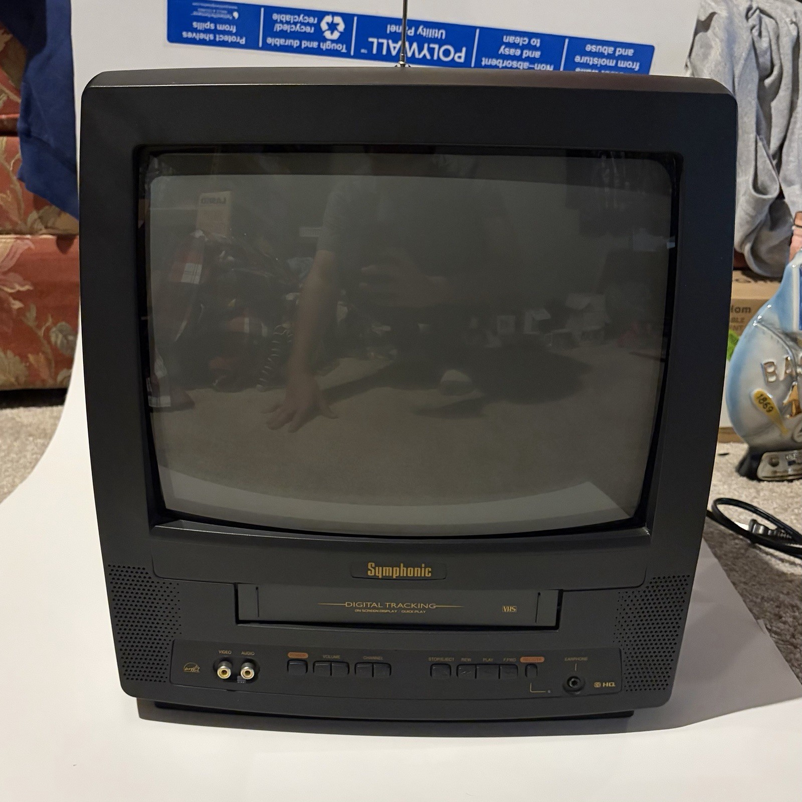 Symphonic 13&rdquo; WF0213C CRT 240p VHS VCR/TV Combo Retro Gami
