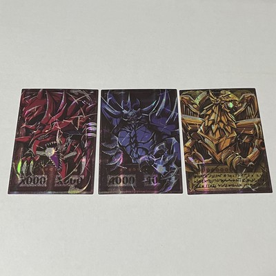 Custom|Egyptian God - Slifer Obelisk Ra Anime-Style 3Card SET|Secret|JP|DIY #2