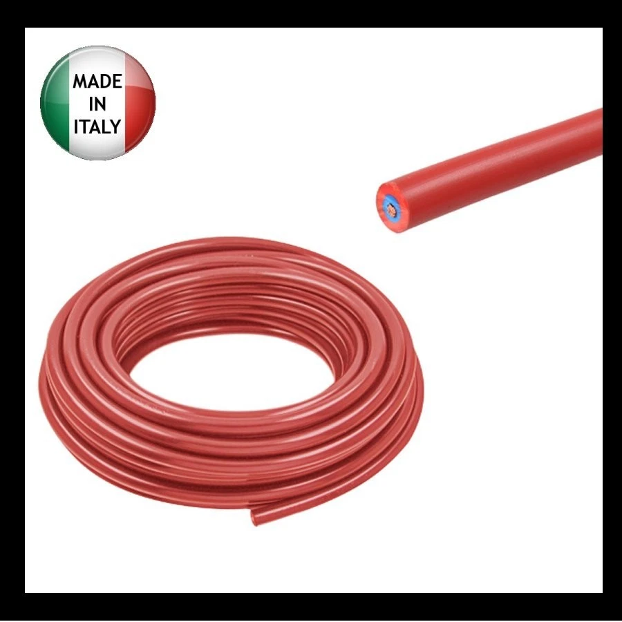 100cm Zündkabel Zündungskabel  Zündkerzenkabel Ignition wire 1,5mm² 7mm rot - Bild 1 von 1