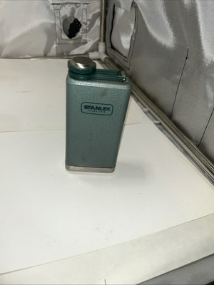 Stanley Flask Stainless Steel & Black 8oz Wide Mouth 6.5'' x 3''