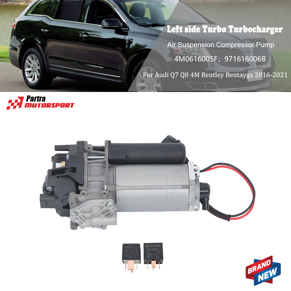New Air Suspension Compressor Pump For Audi Q7 Q8 4M Bentley Bentayga 2016-2021