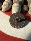 Dug Civil War 💥 🇺🇸 💣 Gilt Back Flat Coat Button Benedict