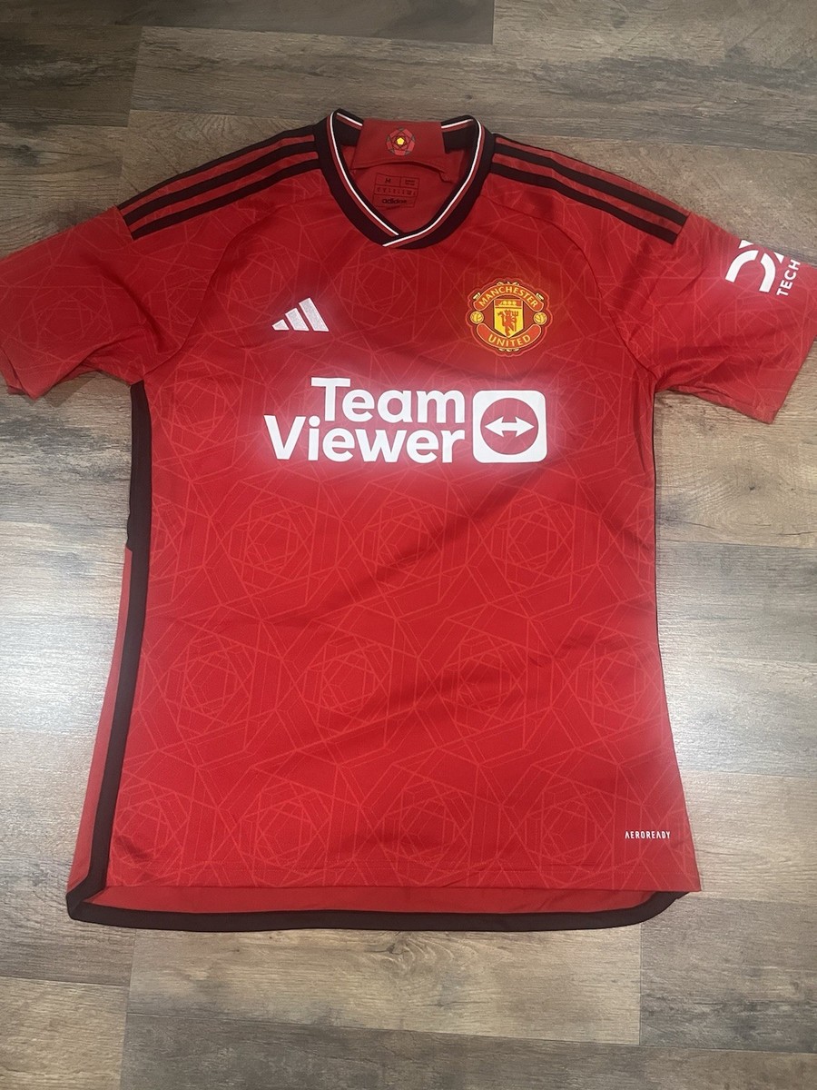adidas Manchester United 22/23 Home Men's M Size Jersey - Red