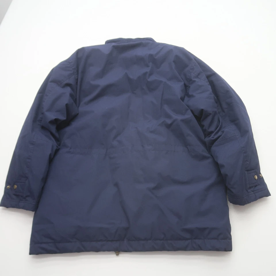 Lands End Womens Goose Down Coat Large Puffer Parka Barn Jacket Field Cargo - Image 2 of 4