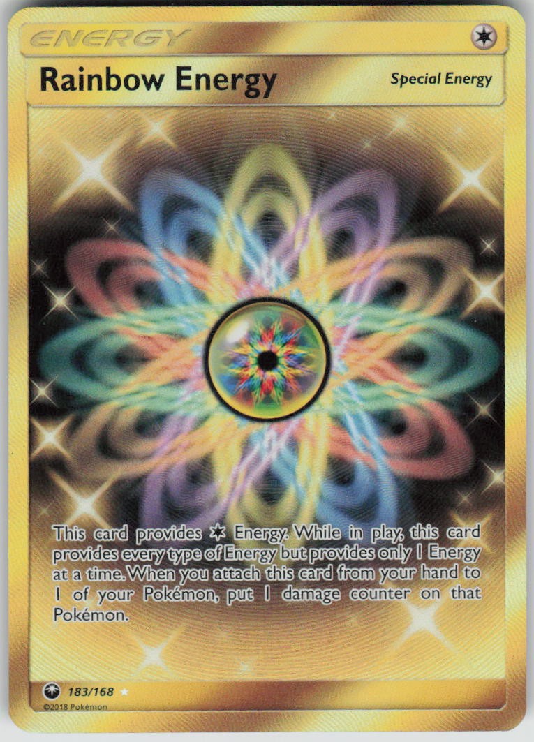 Pokemon Rainbow Energy (Secret) Secret Rare SM - Celestial Storm 183/168 NM