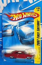 Hot Wheels 2007 First Editions 1964 Ford Galaxie 500XL Red International Card