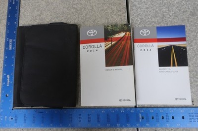 Toyota Corolla Owner's Manual 2014 Book Set 14 Free Shipping OM917