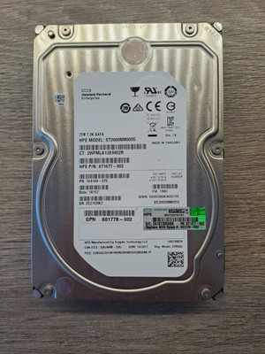Seagate Enterprise  ST2000NM0055 2TB SATA 6Gb/s 7200RPM 128MB HDD newer used