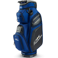 POWAKADDY EDGE PREMIUM PU PELLE GOLF CART TROLLEY BORSA / BLU NAVY / NUOVO MODELLO 2026