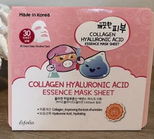 Esfolio - Collagen Hyaluronic Acid Essence Mask Sheet 30 Sheet K Beauty