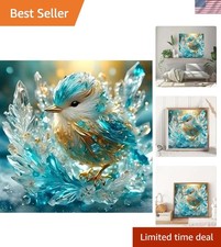 Vibrant 5D Diamond Painting Flowers Kit - Stress Relief Craft for Adults