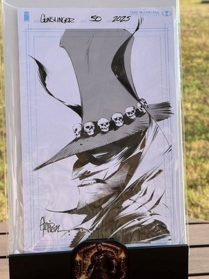 GUNSLINGER SPAWN #50 1:1000 JONATHAN GLAPION SKETCH ORIGINAL ART SIGNED