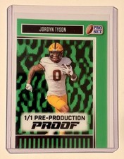 🔥 2025 JORDYN TYSON 1/1 LEAF PRO SET METAL GREEN CLEAR PRE PRODUCTION PROOF 🔥