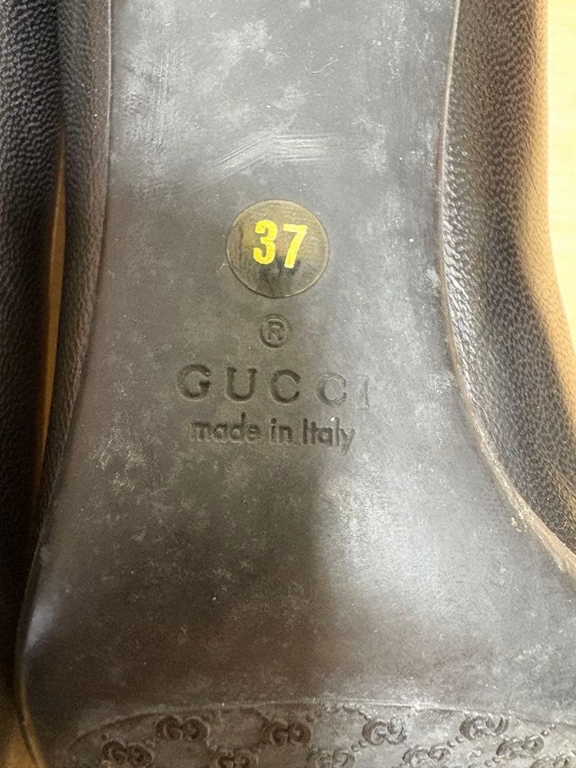 Gucci Pointed Toe Heels Black Leather Size 37 US About7 For Women thumbnail 17