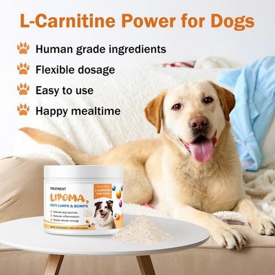Dog L-Carnitine Supplement 60ct Supports Energy Vitality & Healthy Weight